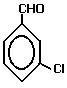 structural formula of 3-chlorobenzaldehyde molecular structure 