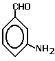 structural formula of 3-aminobenzaldehyde molecular structure 